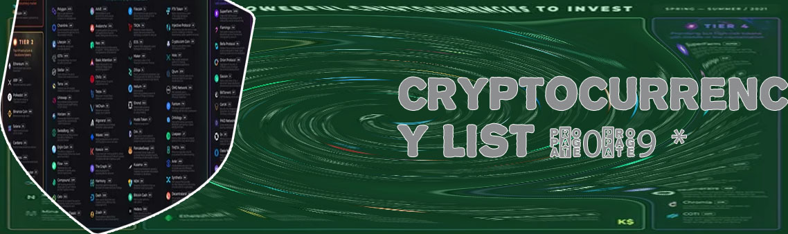List of new cryptocurrencies